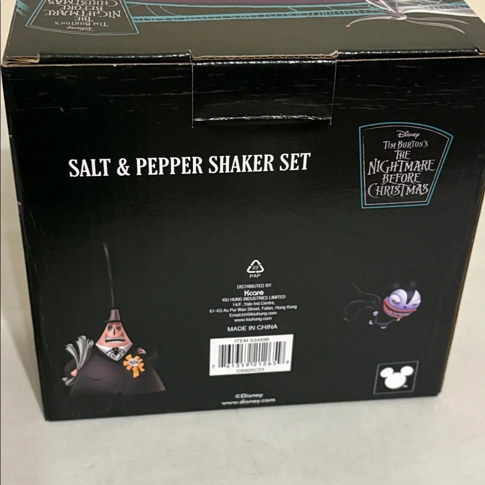 Nightmare Before Christmas Zero Dog & Oogie Boogie Salt & Pepper Shakers new